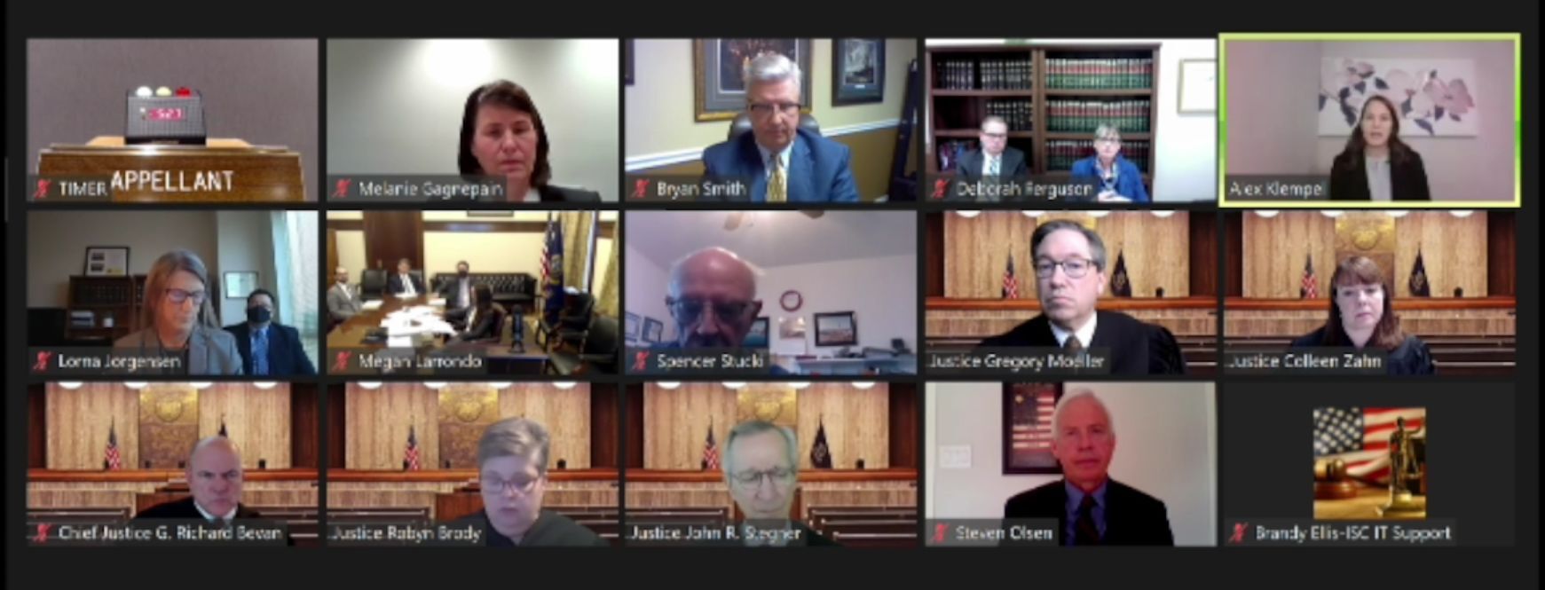 Screenshot Supreme Court arguments